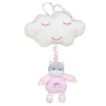 Bo�te � musique rainbow chat - 32 cm rose