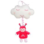 Bo�te � musique rainbow coccinelle - 32 cm rouge