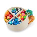Bo�te de perles en bois - 260 gr. beige