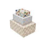 Bo�te de rangement en carton bleu