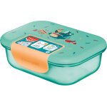 Bo�te repas inox pour enfant toucan - turquoise orange