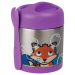 Boite � repas inox isotherme et cuill�re magn�tique felicity fox multi - coloured