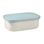 Bo�te � repas en inox et silicone gris velours / bleu baltique
