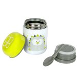Bote  repas isotherme et sa cuillre hibou jaune