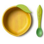 Bol et sa cuillère lou le citron jaune Bol et sa cuillère lou le citron jaune