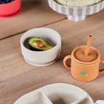 Bol en silicone beige