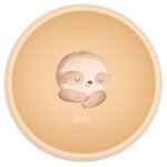 Bol en silicone gnawy le paresseux beige