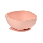 Bol ventouse pour b�b� en silicone rose