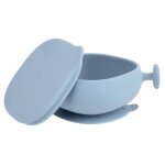 Bol � ventouse et couvercle bleu