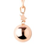 Bola de grossesse collier star rose toile star rose