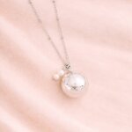 Bola de grossesse avec deux perles argent