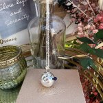 Bola de grossesse petit pieds et lapis lazuli argent