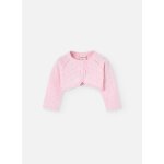 Boléro avec col rond et fermeture À boutons rose Boléro avec col rond et fermeture À boutons rose