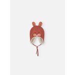 Bonnet bébé imprimé lapin orange Bonnet bébé imprimé lapin orange