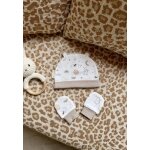 Bonnet b�b� et moufles eliah ecru