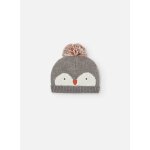 Bonnet avec design pingouin gris