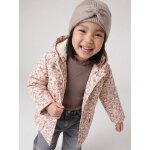 Bonnet fille en maille c�tel�e avec noeud fantaisie cannelle