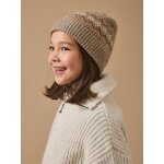 Bonnet jacquard enfant taupe