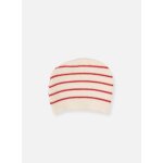 Bonnet en laine marinire bb cru / rouge