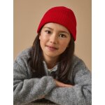 Bonnet en laine m�rinos enfant cerise