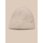 Bonnet en laine et mohair blanc