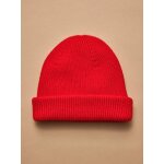 Bonnet mixte en laine - cyrillus x les 3 tricoteurs rouge