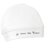 Bonnet naissance blanco