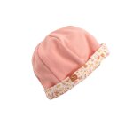 Bonnet de naissance en coton - esmee rose