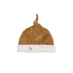 Bonnet de naissance sophie la girafe marron
