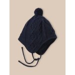 Bonnet pruvien en laine doubl de polaire bb bleu