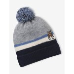 Bonnet petit monstre garon gris chin