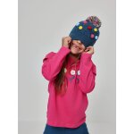 Bonnet � pois noir