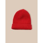 Bonnet en pure laine mrinos rouge
