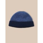 Bonnet ray laine garon bleu moyen uni