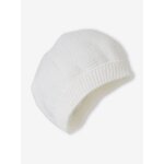 Bonnet en tricot b�b� beige clair