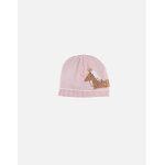 Bonnet en tricot cheval rose Bonnet en tricot cheval rose