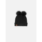 Bonnet tricoté noir Bonnet tricoté noir