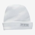 Bonnet tubulaire de naissance blanc