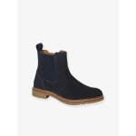 Boots chelsea cuir garon marine