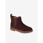 Boots en cuir fille collection maternelle bordeaux Boots en cuir fille collection maternelle bordeaux