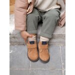 Boots en cuir scratches bb camel