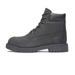 Boots enfant en cuir noir