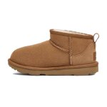 Boots enfant en daim marron fonc�