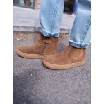 Boots enfant fille cuir zippées camel Boots enfant fille cuir zippées camel