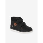 Boots enfant garon synthtique  scratchs noir