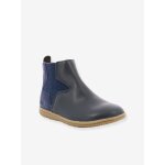 Boots fille vermillon marine m�tallis�
