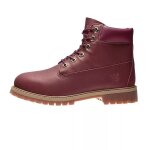 Boots gar�on en cuir violet