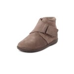 Botte adh�rente � sangles crois�es fendues taupe