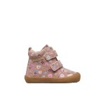 Bottes barefoot b�b� fille en daim wigghi � scratch rose - magnolia