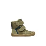 Bottes barefoot en cuir et tissu barefoot koddas vl wp. kaki -